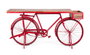 DKD Home Decor Consola Vintage Roja 40 x 91 x 195 cm Hierro y Mango