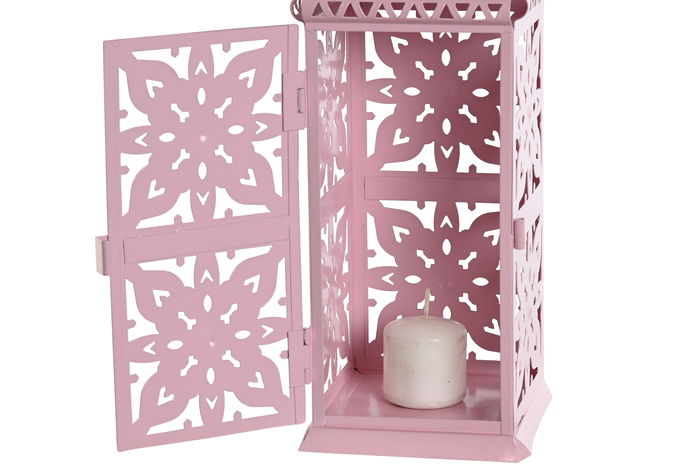 DKD Home Decor Farola Oriental Blanco Blanco Roto 10 x 30 x 10 cm (4 Unidades)