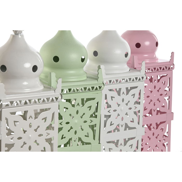DKD Home Decor Farola de Hierro Surtida 10x10x30 cm (Pack de 4)