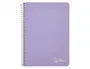 Liderpapel Cuaderno espiral Witty A4 tapa dura violeta 80h 90gr cuadro 4mm