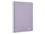 Liderpapel Cuaderno espiral Witty A4 tapa dura violeta 80h 90gr cuadro 4mm