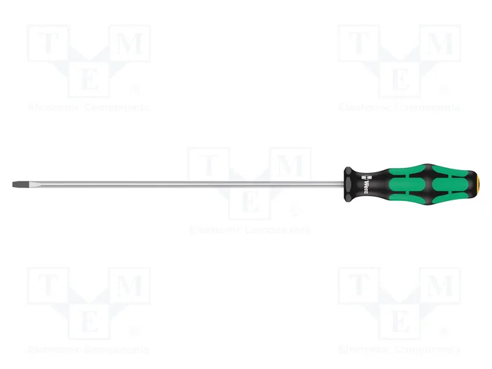 WERA Destornillador plano estándar 3x0,5mm punta de 200mm WERA Destornillador plano estándar 3x0,5mm punta de 200mm
