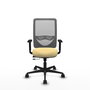 PIQUERAS Y CRESPO Silla de oficina Zulema Sincro/Traslack Crema y Gris