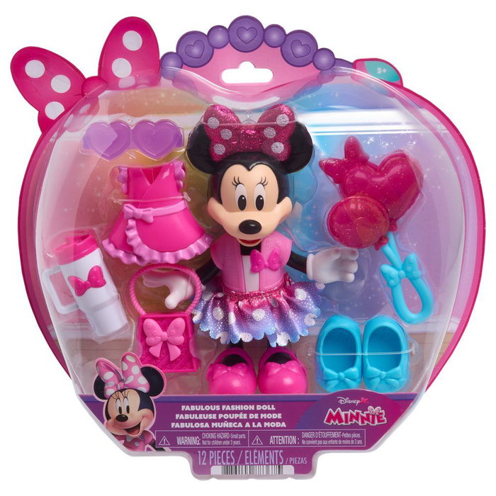 JUST PLAY Muñeca Fabulous Fashion Minnie Disney con accesorios JUST PLAY Muñeca Fabulous Fashion Minnie Disney con accesorios