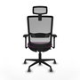 PIQUERAS Y CRESPO Silla de oficina Haches con mecanismo Sincro/Traslack, Morado y Gris