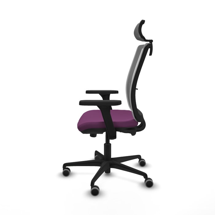PIQUERAS Y CRESPO Silla de oficina Haches con mecanismo Sincro/Traslack, Morado y Gris PIQUERAS Y CRESPO Silla de oficina Haches con mecanismo Sincro/Traslack, Morado y Gris