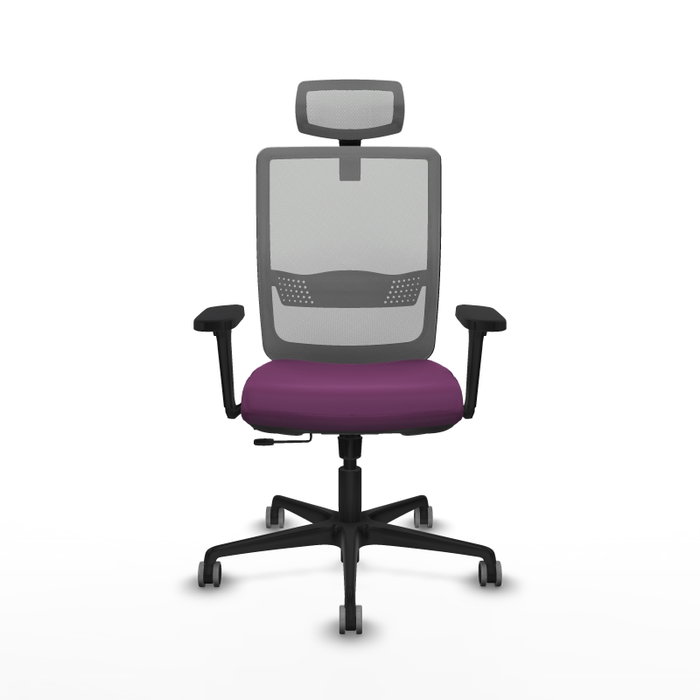 PIQUERAS Y CRESPO Silla de oficina Haches con mecanismo Sincro/Traslack, Morado y Gris PIQUERAS Y CRESPO Silla de oficina Haches con mecanismo Sincro/Traslack, Morado y Gris