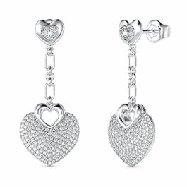 Guess JUBE05210JWRHT-U Pendientes Crazy In Love Gris