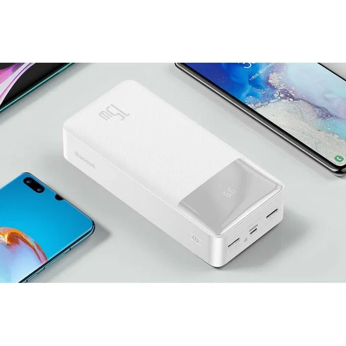 Baseus Bipow 30000 mAh 15W Blanco Baseus Bipow 30000 mAh 15W Blanco