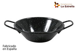 La Estrella Paellera Honda Bordonada Jaspeada 14 cm 0.5 L (12 Unidades)