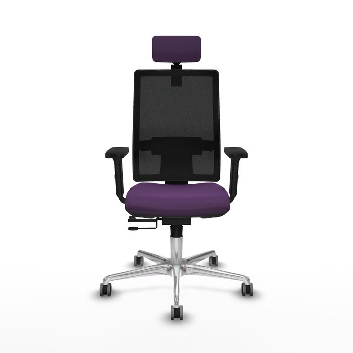 PIQUERAS Y CRESPO Silla de oficina Horna Morada con mecanismo Sincro/Traslack