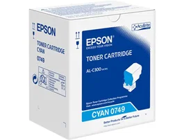 Epson AL-C300 - Toner Cian Original - Hasta 8800 Páginas - Compatible con Impresoras Epson Aculaser C3000/C4000