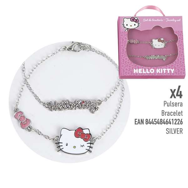 Cerdá Bisuteria Display Hello Kitty Diseños 1-6 - Set de Exhibición de Joyería, Color Rosa