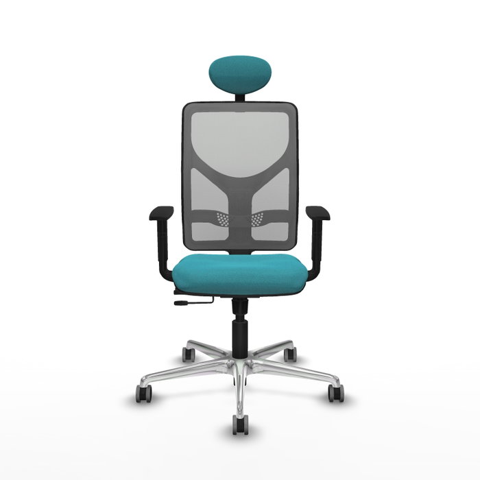 PIQUERAS Y CRESPO Silla de oficina Motilla con mecanismo Sincro/Traslack, Turquesa y Gris PIQUERAS Y CRESPO Silla de oficina Motilla con mecanismo Sincro/Traslack, Turquesa y Gris