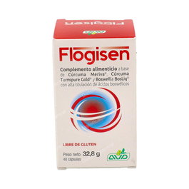 AVD REFORM Flogisen 40 Cápsulas - Complemento Alimenticio con Boswellia, Cúrcuma y Jengibre para Apoyo Articular