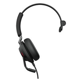 Jabra Evolve2 40 SE USB C/A MS Mono - Auriculares de diadema supraaurales monoaurales para oficina y centro de llamadas, Negro