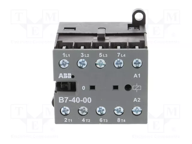 ABB B7 Contactor 4-polar 12A 220-240VAC NO x4 ABB B7 Contactor 4-polar 12A 220-240VAC NO x4