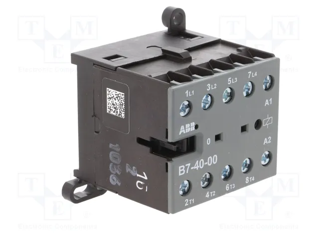 ABB B7 Contactor 4-polar 12A 220-240VAC NO x4 ABB B7 Contactor 4-polar 12A 220-240VAC NO x4