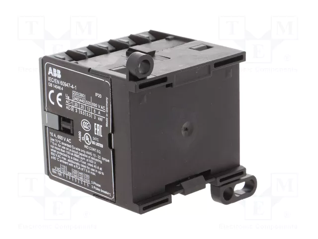 ABB B7 Contactor 4-polar 12A 220-240VAC NO x4 ABB B7 Contactor 4-polar 12A 220-240VAC NO x4