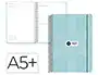 Antartik Agenda Escolar 2026-2027 Bilingüe Día Página A5+ Espiral Color Menta con Papel FSC 80g, Pack & Go