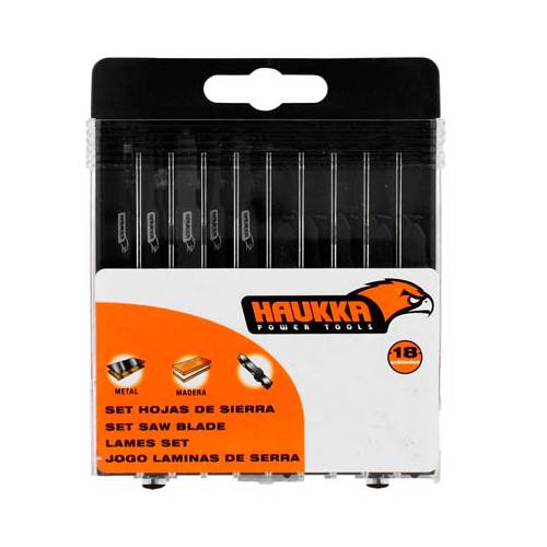 Haukka Set de 18 Hojas de Sierra para Calar Haukka Set de 18 Hojas de Sierra para Calar