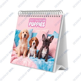 ERIK Calendario de escritorio 2027 perritos 19,5x16,5cm