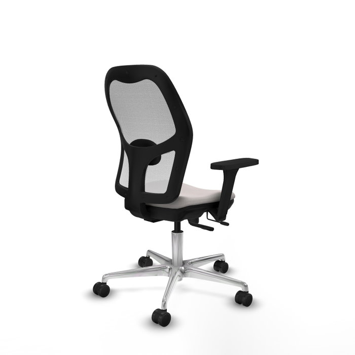 PIQUERAS Y CRESPO Silla de oficina Jorquera Blanca con mecanismo Sincro/Traslack