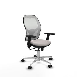 PIQUERAS Y CRESPO Silla de oficina Jorquera Blanca con mecanismo Sincro/Traslack