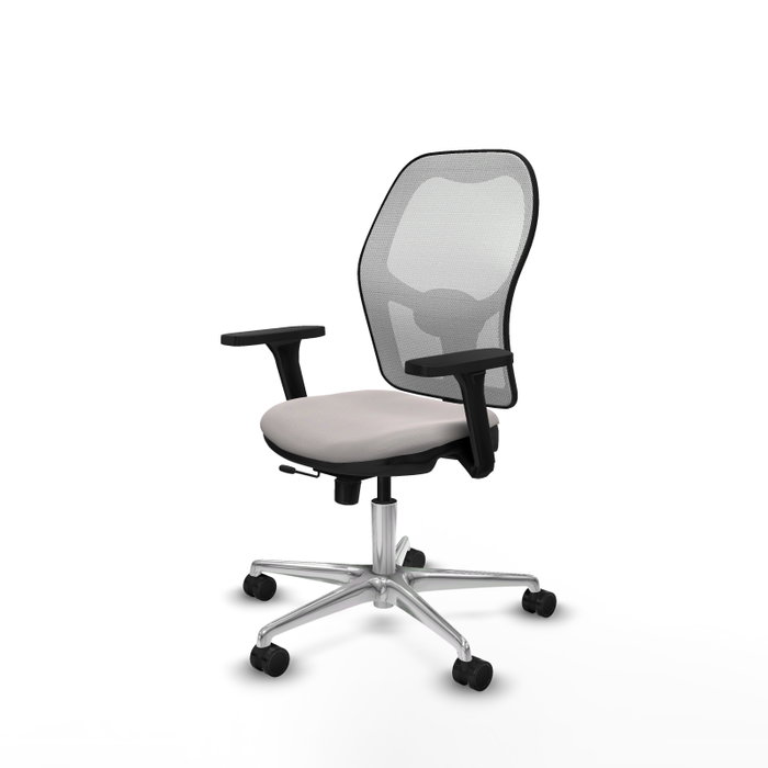 PIQUERAS Y CRESPO Silla de oficina Jorquera Blanca con mecanismo Sincro/Traslack