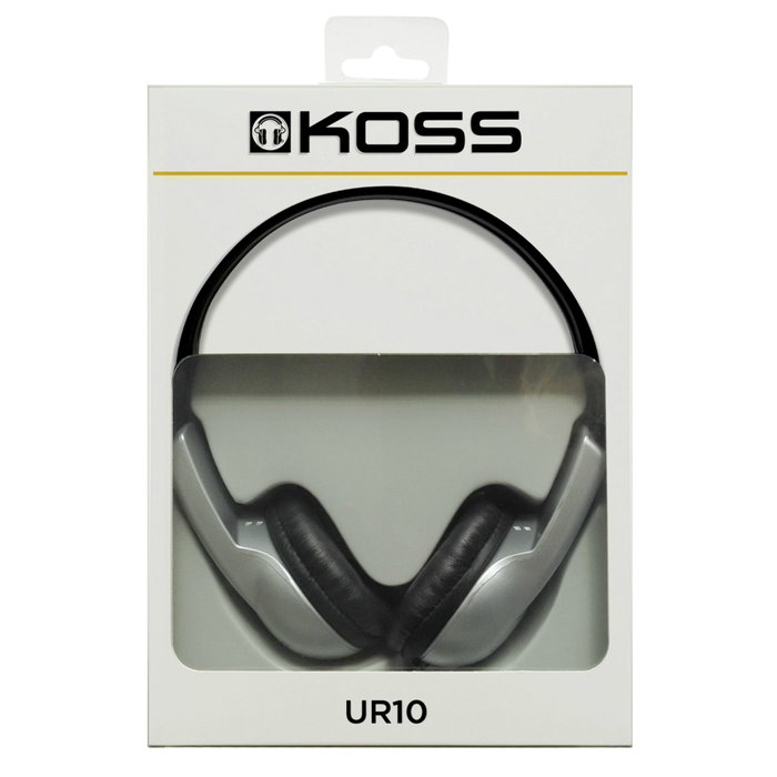 KOSS UR10 Auriculares Alámbricos Negro y Plata KOSS UR10 Auriculares Alámbricos Negro y Plata