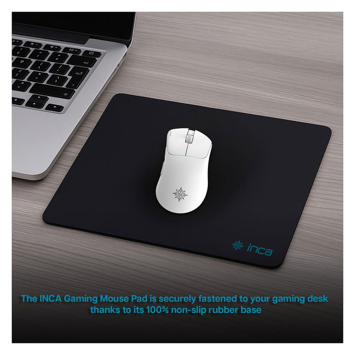 Inca Gaming IMP-020 Alfombrilla de Ratón para Juegos, Negro, 350x270x3 mm, Base Antiderrapante, Resistente al Polvo Inca Gaming IMP-020 Alfombrilla de Ratón para Juegos, Negro, 350x270x3 mm, Base Antiderrapante, Resistente al Polvo