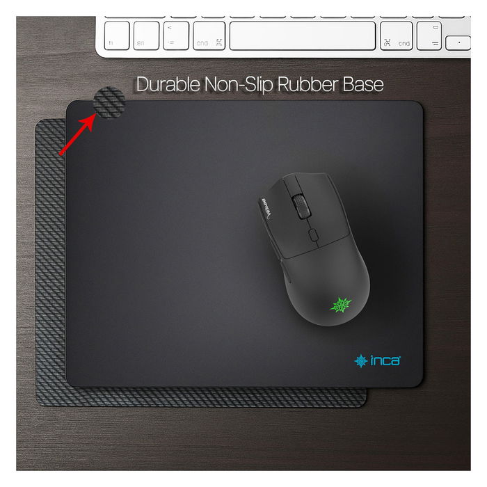 Inca Gaming IMP-020 Alfombrilla de Ratón para Juegos, Negro, 350x270x3 mm, Base Antiderrapante, Resistente al Polvo Inca Gaming IMP-020 Alfombrilla de Ratón para Juegos, Negro, 350x270x3 mm, Base Antiderrapante, Resistente al Polvo