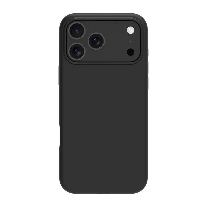 Dbramante1928 Monaco MS Funda Compatible MagSafe para Apple iPhone 15 Pro Max - Silicona, Protección Antipolvo y Antirayanos, Color Negro