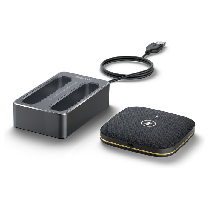 Yealink CPW65 Micrófono de Conferencia Omnidireccional Negro, Alámbrico, Alcance 20 m, Batería 1500 mAh