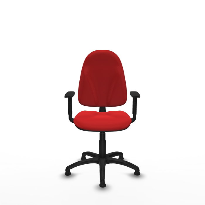 PIQUERAS Y CRESPO Silla de oficina Algarra Rojo con Brazos 1D