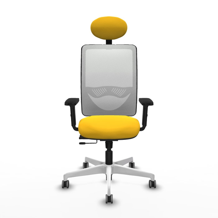PIQUERAS Y CRESPO Silla de oficina Zulema Amarillo y Blanco PIQUERAS Y CRESPO Silla de oficina Zulema Amarillo y Blanco