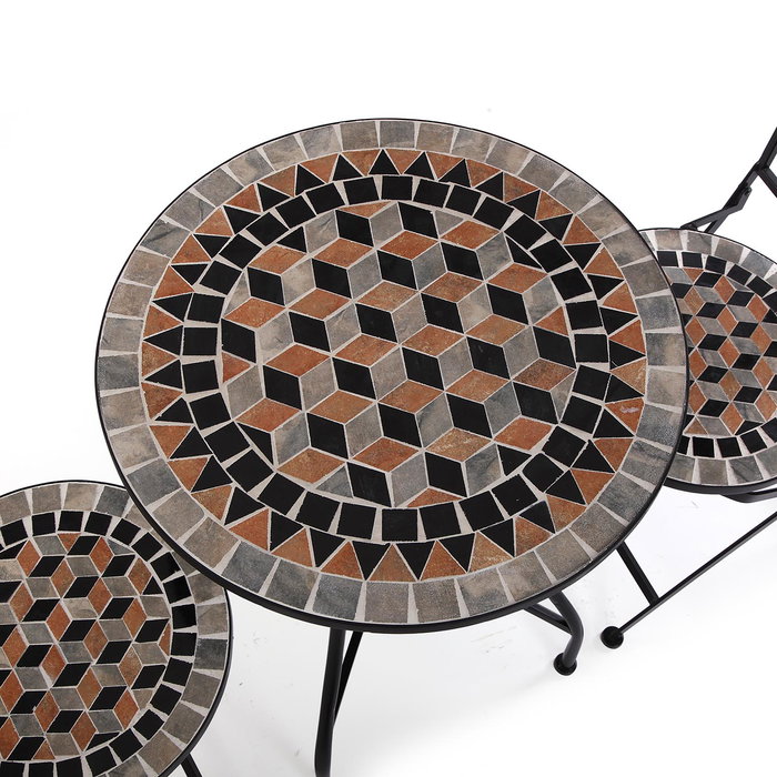 Set Mesa y 2 Sillas Navia Versa 60x71 cm - Metal