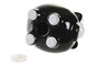 DKD Home Decor Hucha Cerdo Negro Blanco 13 x 21 x 15 cm