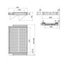 Emuca Kit de cajón zapatero extraíble para armarios Quartz, regulable, módulo 700mm, Acero, aluminio y plástico, Titanio