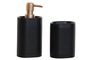 DKD Home Decor Set de 2 Dosificadores Negro y Dorado