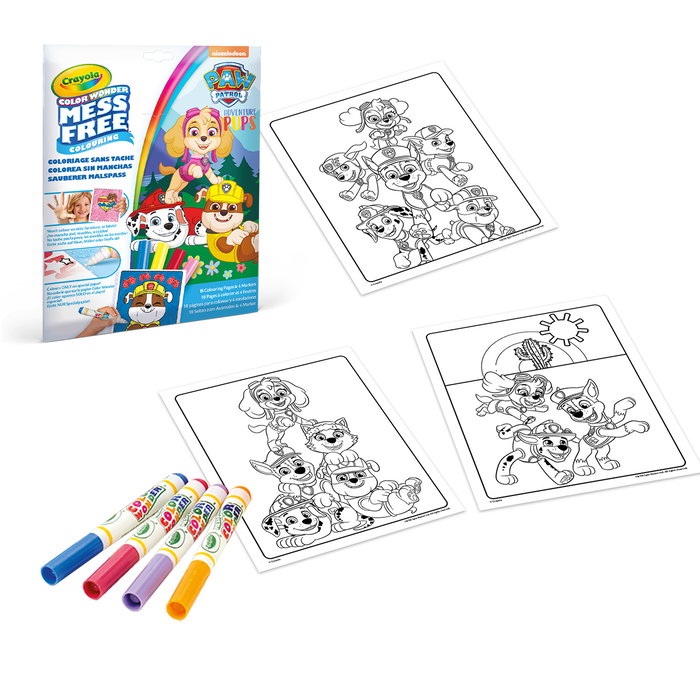 Crayola Patrulla Canina Color Wonder 75-2814 Colorea Sin Manchas - 18 Páginas y 4 Rotuladores Crayola Patrulla Canina Color Wonder 75-2814 Colorea Sin Manchas - 18 Páginas y 4 Rotuladores