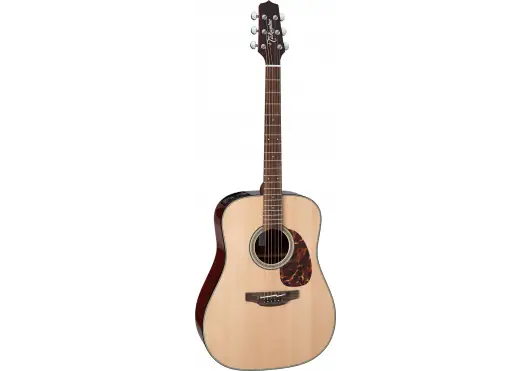 Takamine FT340BS Dreadnought Guitarra Acústica Tapa Abeto Sólido, Fondo y Aros Sapele Figurado, Natural Brillante, Preamplificador CTF-2N