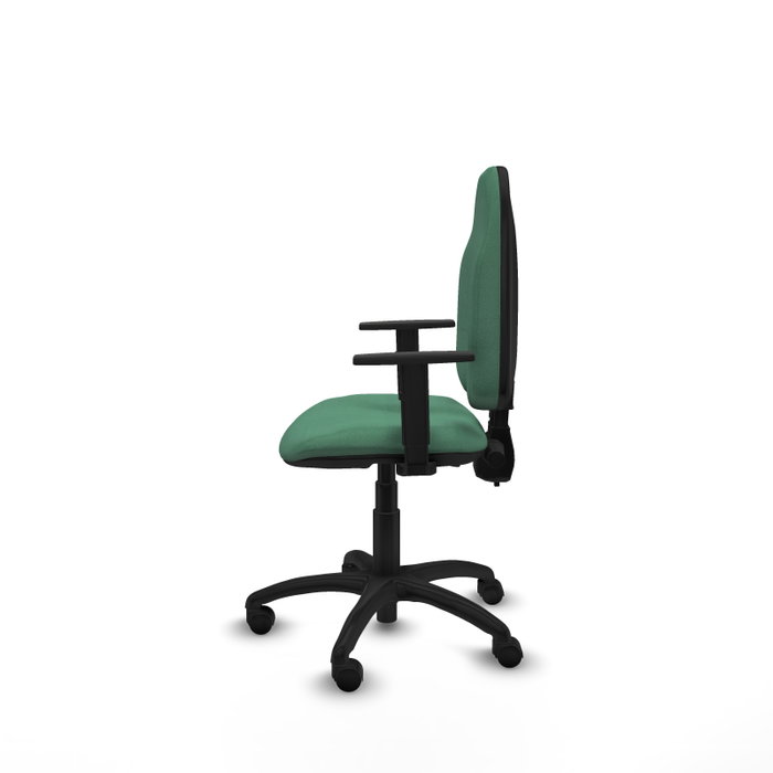 PIQUERAS Y CRESPO Silla de oficina Algarra Verde esmeralda con brazos 1D PIQUERAS Y CRESPO Silla de oficina Algarra Verde esmeralda con brazos 1D