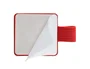Antartik Portabolígrafo Autoadhesivo para Cuaderno con Elástico hasta 15 mm, Rojo, 40x40 mm