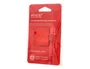 Antartik Portabolígrafo Autoadhesivo para Cuaderno con Elástico hasta 15 mm, Rojo, 40x40 mm