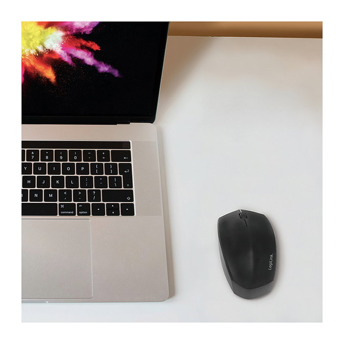 LogiLink Ratón Óptico Dual Mode Bluetooth 4.2 y 2.4 GHz Negro