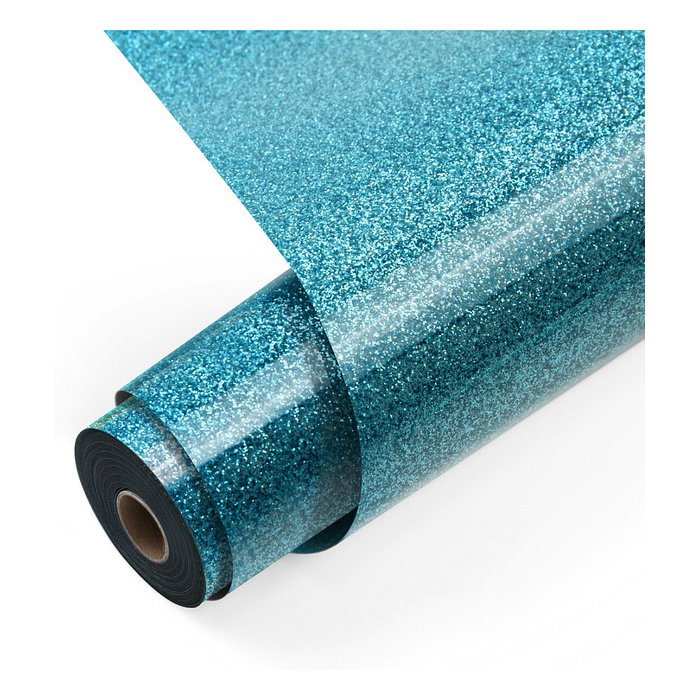 LOKLiK Rollo de vinilo de termotransferencia azul brillante 30,5 x 90 cm