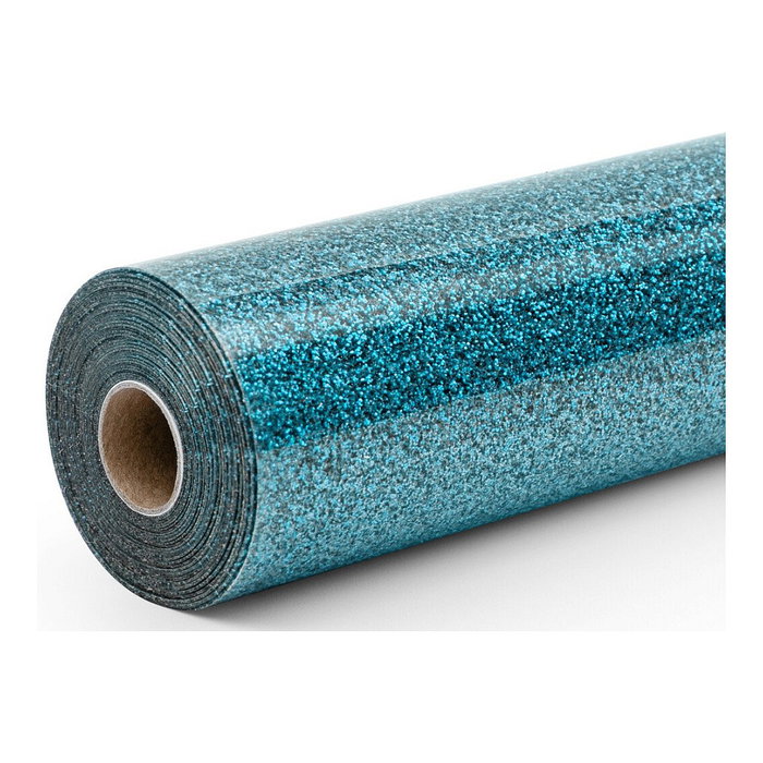 LOKLiK Rollo de vinilo de termotransferencia azul brillante 30,5 x 90 cm