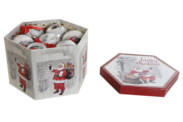 DKD Home Decor Bola Decoración Navidad Tradicional Rojo Blanco PVC Papa Noel Set de 14 Piezas 25 x 16 x 25 cm DKD Home Decor Bola Decoración Navidad Tradicional Rojo Blanco PVC Papa Noel Set de 14 Piezas 25 x 16 x 25 cm