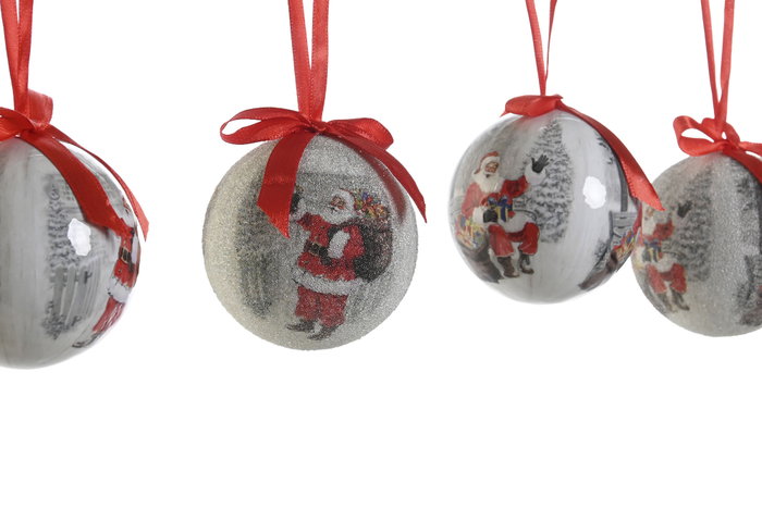 DKD Home Decor Bola Decoración Navidad Tradicional Rojo Blanco PVC Papa Noel Set de 14 Piezas 25 x 16 x 25 cm DKD Home Decor Bola Decoración Navidad Tradicional Rojo Blanco PVC Papa Noel Set de 14 Piezas 25 x 16 x 25 cm